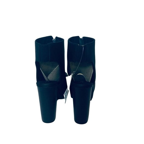 H&M Divided Women's Peep Toe Front Zipper Sandal Booties - Size 7 - Picture 5 of 7